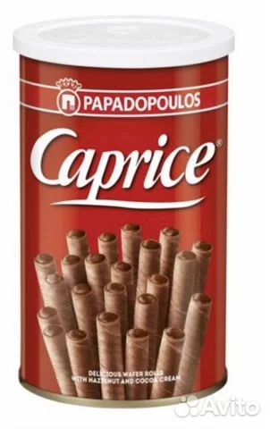 Caprice Вафельные шоколадные трубочки